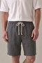 Men's Smoked Muslin Linen Shorts 100% Cotton Back Pocketed Full Fit