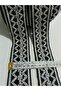 Black and White Patterned Cotton Knitted Stripe - 3