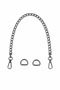Chain with Bag Handles and Bag Front Ornaments – with Anthracite Color Accessories - 45 cm