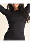 Branwyn Merinos Wool Ü Black Long Sleeve Top - 4