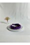 Purple Ruched Velvet Crown Hair Band - 2