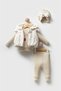 Baby Girl Concept Newborn Holiday Set Boneli Hooded Vest Set 4-Piece Baby Set - 2