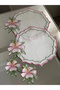 Placemat Supla Presentation Napkins with Lily Embroidery for 2 Persons - 4 Piece Spring Series with Gift