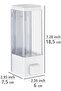 Wall Mounted Manual Liquid Soap Dispenser Adhesive and Screw-On Non-Spill Soap Dispenser 350 ml V-1 - 2