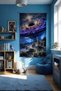 Cosmic Storm Wall Covering – Large Size Tapestry Wall Rug Sq, Game Anime Movie Room Decor - 3