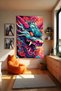 Dragon Themed Wall Covering – Large Size Tapestry Wall Art Rug Pieces, Game Anime Movie Room Decor - 4