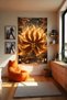 Guide Fox Spirit Gamer Room Wall Covering – Anime & Fantasy Design, Setup Decor, Large Size - 4