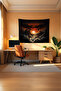 Furious Waves Horizontal Wall Covering – Large Size Tapestry Wall Rug Si, Game Anime Movie Room Decor - 4