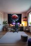 Red Tree Horizontal Wall Covering – Large Size Tapestry Wall Rug Sq, Game Anime Movie Room Decor - 3
