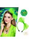 80S 90S Neon Green Lace Crown with Bow