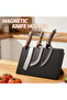 Magnetic Knife Block, Strong Adsorption Knife Holder, Space-Saving Rust-Proof Kitchen Organizer