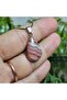 Rodokrozite Steel Chain Natural Stone Necklace-12- (Handmade Design Products) - 5