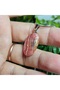 Rodokrozite Steel Chain Natural Stone Necklace-11- (Handmade Design Products) - 5