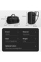 9904 52L Waterproof Duffel Backpack Travel Gym Weekender Bag for Men Multi-Pocket - 4