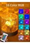 Crystal Lamp,Touch Control Table Lamp Night Lights,16 Color LED USB Rechargeable & Remote Control