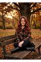 Winter Transitional Double Pocketed Button Oversized Plaid Women's Lumberjack Shirt - 3