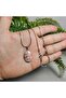 Rodokrozite Steel Chain Natural Stone Necklace - 10 - (Handmade Designer Products) - 3