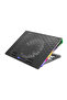 Gaming Laptop Cooling Pad, Foldable 17 Inch with LCD Screen, Dual USB, Adjustable Height