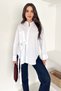 Women's Tie Detailed Shirt – Long Sleeve Pocket Detail Stylish Shirt