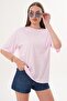 Women's Back Print Detailed Crew Neck Oversize T-Shirt 260259 - 5