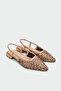 Buss Sequin Embroidered Women's Copper Flat Ballerinas
