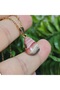 Mini Rodokrozite Steel Chain Natural Stone Necklace-20- (Handmade Design Products) - 5