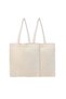 Canvas Tote Bags (Natural) 16 x 14 Inch Reusable Eco Friendly Shopping Bag Set of 2