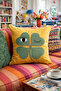 Punch Embroidery Cushion Cover - 43*43 cm - Yonca - Pnk001
