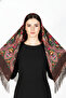 - Amber Floral Folk Shawl – Pavlovo Style - 2