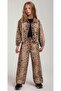 Leopard Printed Piece 3-Piece Girls' Jacket Set