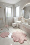 Bubble Papatya Bath Mat Set of Non-Slip Sole Fluffy Soft Plush Rug Decorative Bathroom 2-Piece Set - 2