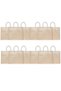 Laminated Juco Tote Bags With Gusset (Natural) 14.5 x 17 Inch Reusable Shopping Bag Set of 12