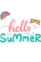 Tote Bag - Hello Summer 2 Printed Stylish Carry-All Cotton Tote Set of 01 - 5