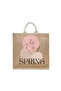 Tote Bag - Spring Printed Stylish Carry-All Cotton Tote Set of 01