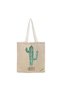 Tote Bag - Cactus Cheers Printed Stylish Carry-All Cotton Tote Set of 01