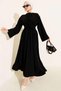 Stylish Drapey Waist-Tieded Turkish Long Dress - 2