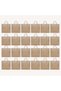Laminated Jute Tote Bags With Gusset (Natural) 13 x 13 Inch Reusable Shopping Bag Set of 24