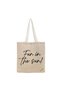 Tote Bag - Fun in the sun Printed Stylish Carry-All Cotton Tote Set of 01