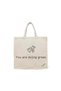 Tote Bag - You are doing great Printed Stylish Carry-All Cotton Tote Set of 01