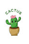 Tote Bag - Happy Cactus Printed Stylish Carry-All Cotton Tote Set of 01 - 5