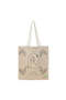 Tote Bag - Quiet Muse Printed Stylish Carry-All Cotton Tote Set of 01