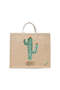 Tote Bag - Cactus Cheers Printed Stylish Carry-All Cotton Tote Set of 01