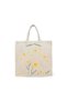 Tote Bag - Happy Flower Printed Stylish Carry-All Cotton Tote Set of 01