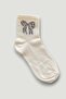5 Pairs Bowknot Patterned Colorful Socks Colorful Women's College Socks 5 Pieces - 6
