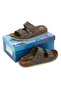 Men's Double Buckled Orthopedic Hajj Umrah Slippers - Ergonomic Comfortable Sole Daily Use Slipper - Brown - 3