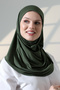 One-Piece Practical Prayer Hijab, Ready-To-Wear Hijab Shawl - Green - 5