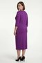 Women's Purple Summer Dress with Slit Detail and Accessories Top and Bottom Set - 4