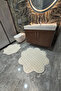 Bubble Papatya Bath Mat Set of Non-Slip Sole Fluffy Soft Plush Rug Decorative Bathroom 2-Piece Set - 5