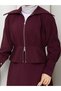 Sleeve and Waist Detailed Jacket & Skirt Hijab Set Rc9027 - 7
