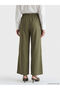 Lcw grace haki elastic waist linen look women's pants - 4